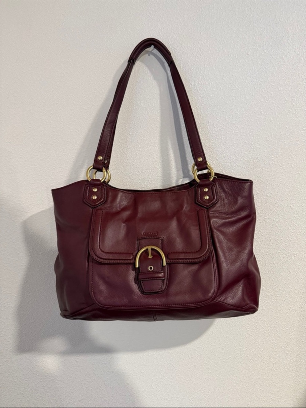Coach Burgundy Tote Bag